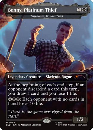 Benny, Platinum Thief - Tinybones, Trinket Thief (SLD-2458) [Secret Lair Drop Series] Foil
