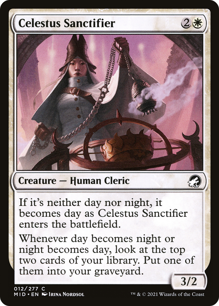 Celestus Sanctifier (MID-012) [Innistrad: Midnight Hunt] Foil