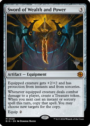 Sword of Wealth and Power (PPECL-026) [Promo Pack: Lorwyn Eclipsed]