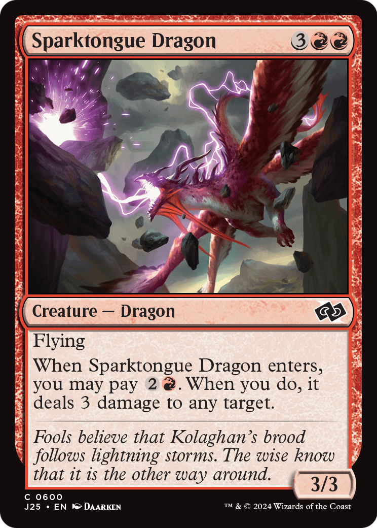 Sparktongue Dragon (J25-600) [Foundations Jumpstart]