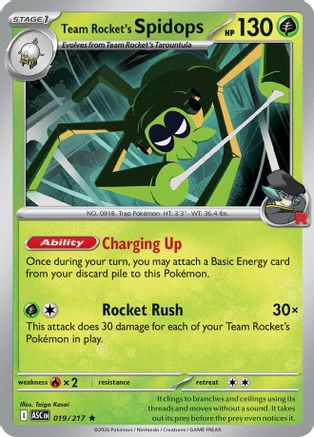 Team Rocket's Spidops (019) [ME Ascended Heroes] Holofoil - Rare
