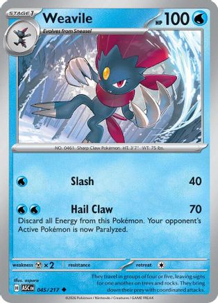 Weavile (045/217) [ME Ascended Heroes] - Uncommon