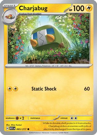 Charjabug (065) [ME Ascended Heroes] Reverse Holofoil - Common