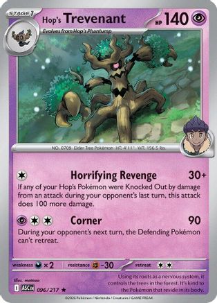 Hop's Trevenant (096/217) [ME Ascended Heroes] Reverse Holofoil - Rare