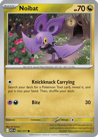 Noibat (156) [ME Ascended Heroes] Reverse Holofoil - Common
