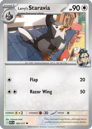 Larry's Staravia (169) [ME Ascended Heroes] Reverse Holofoil - Uncommon
