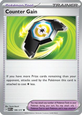 Counter Gain (186/217) [ME Ascended Heroes] Reverse Holofoil - Common
