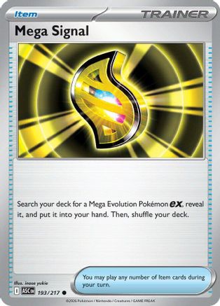 Mega Signal (193) [ME Ascended Heroes] Reverse Holofoil - Common