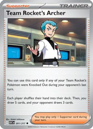Team Rocket's Archer (201) [ME Ascended Heroes] Reverse Holofoil - Uncommon
