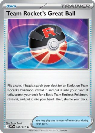 Team Rocket's Great Ball (205) [ME Ascended Heroes] - Uncommon