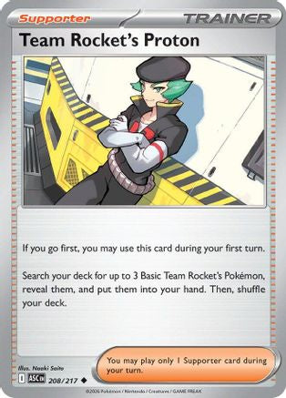 Team Rocket's Proton (208) [ME Ascended Heroes] Reverse Holofoil - Uncommon