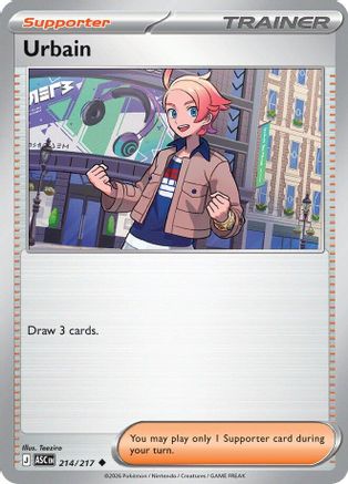 Urbain (214) [ME Ascended Heroes] Reverse Holofoil - Uncommon