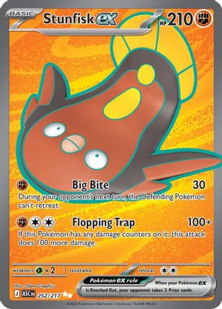 Stunfisk ex (252/217) [ME Ascended Heroes] Holofoil - Ultra Rare