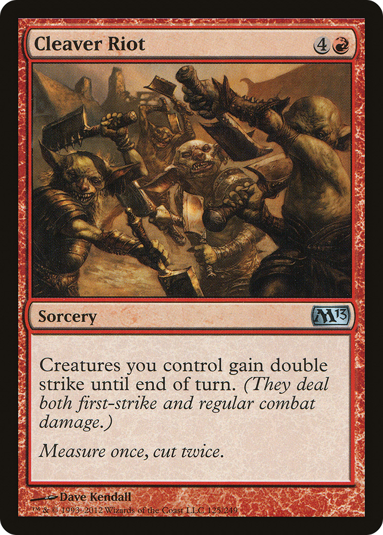 Cleaver Riot (M13-125) [Magic 2013] Foil