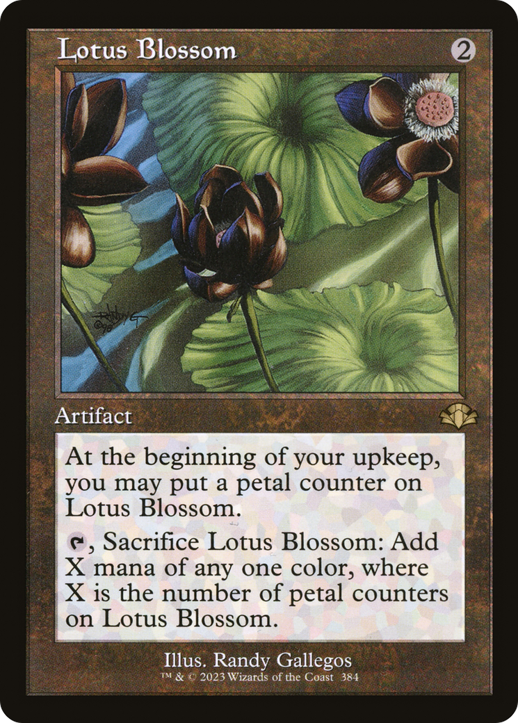 Lotus Blossom (Retro Frame) (DMR-384) [Dominaria Remastered] Foil