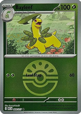 Bayleef (Friend Ball) (009) [ME Ascended Heroes] Reverse Holofoil - Uncommon