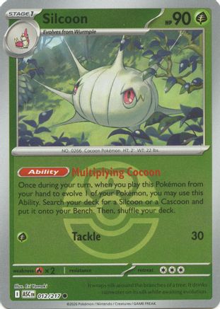 Silcoon (Love Ball) (012) [ME Ascended Heroes] Reverse Holofoil - Common