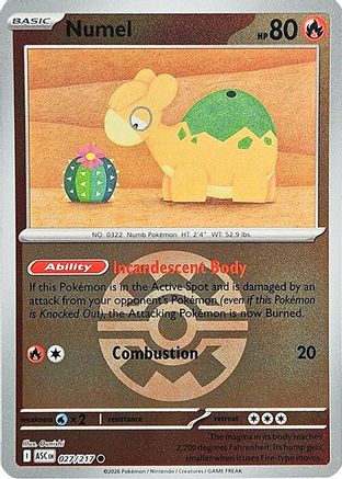 Numel (Quick Ball) (027/217) [ME Ascended Heroes] Reverse Holofoil - Common
