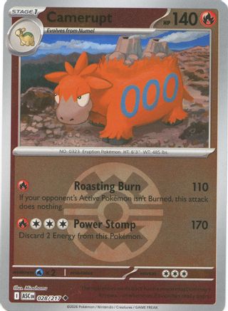 Camerupt (Quick Ball) (028) [ME Ascended Heroes] Reverse Holofoil - Uncommon