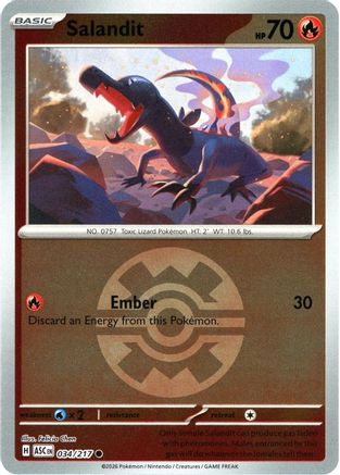 Salandit (Quick Ball) (034) [ME Ascended Heroes] Reverse Holofoil - Common