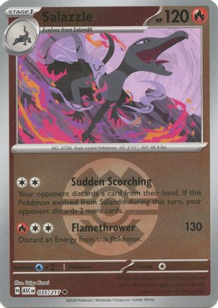 Salazzle (Quick Ball) (035/217) [ME Ascended Heroes] Reverse Holofoil - Uncommon