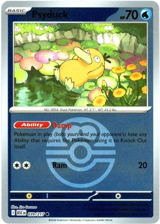 Psyduck (Love Ball) (039/217) [ME Ascended Heroes] Reverse Holofoil - Common