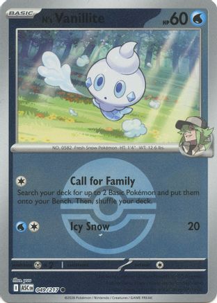 N's Vanillite (Poke Ball) (049) [ME Ascended Heroes] Reverse Holofoil - Common