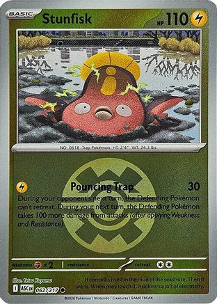 Stunfisk (Quick Ball) (062) [ME Ascended Heroes] Reverse Holofoil - Common