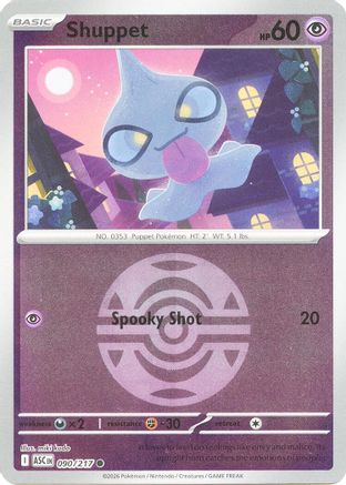 Shuppet (Dusk Ball) (090) [ME Ascended Heroes] Reverse Holofoil - Common