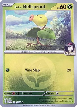 Erika's Bellsprout (Energy Symbol Pattern) (004) [ME Ascended Heroes] Reverse Holofoil - Common