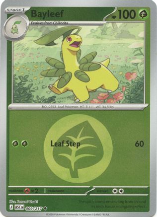 Bayleef (Energy Symbol Pattern) (009) [ME Ascended Heroes] Reverse Holofoil - Uncommon