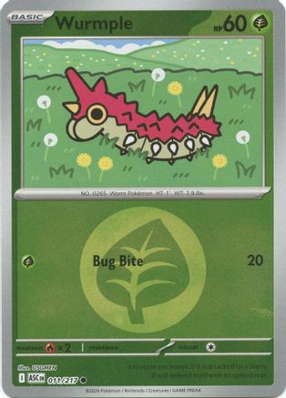 Wurmple (Energy Symbol Pattern) (011) [ME Ascended Heroes] Reverse Holofoil - Common