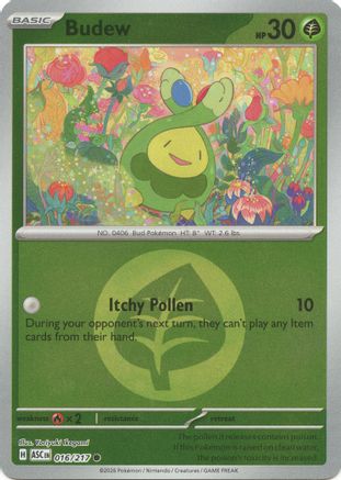 Budew (Energy Symbol Pattern) (016/217) [ME Ascended Heroes] Reverse Holofoil - Common