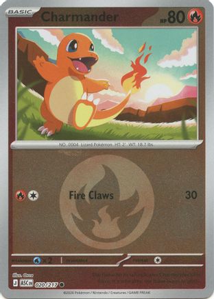 Charmander (Energy Symbol Pattern) (020) [ME Ascended Heroes] Reverse Holofoil - Common