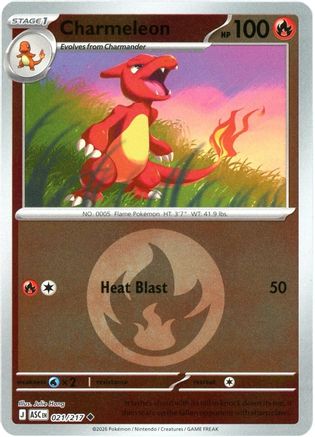 Charmeleon (Energy Symbol Pattern) (021) [ME Ascended Heroes] Reverse Holofoil - Uncommon