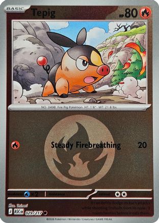 Tepig (Energy Symbol Pattern) (029) [ME Ascended Heroes] Reverse Holofoil - Common