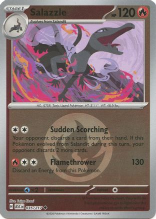 Salazzle (Energy Symbol Pattern) (035/217) [ME Ascended Heroes] Reverse Holofoil - Uncommon