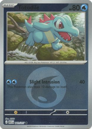 Totodile (Energy Symbol Pattern) (041) [ME Ascended Heroes] Reverse Holofoil - Common