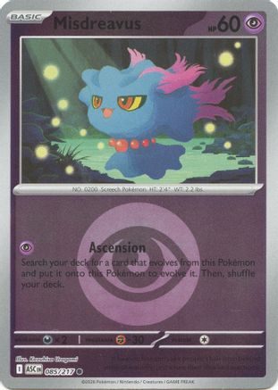 Misdreavus (Energy Symbol Pattern) (085/217) [ME Ascended Heroes] Reverse Holofoil - Common