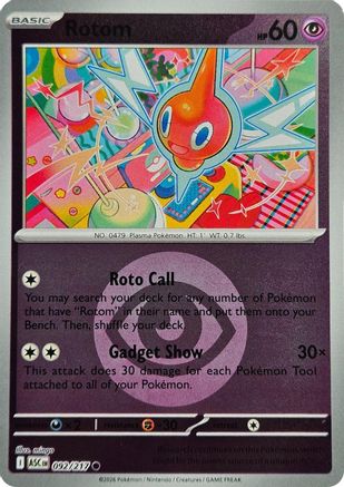 Rotom (Energy Symbol Pattern) (092) [ME Ascended Heroes] Reverse Holofoil - Common