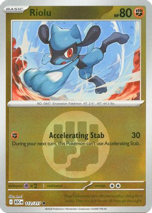 Riolu (Energy Symbol Pattern) (112) [ME Ascended Heroes] Reverse Holofoil - Common