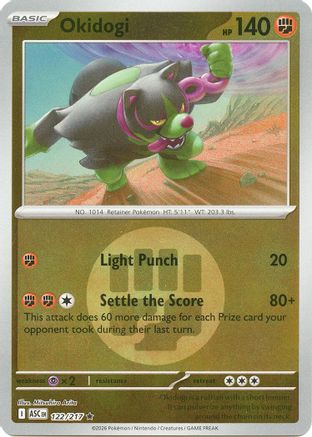 Okidogi (Energy Symbol Pattern) (122) [ME Ascended Heroes] Reverse Holofoil - Rare