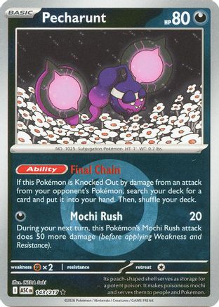 Pecharunt (Energy Symbol Pattern) (143) [ME Ascended Heroes] Reverse Holofoil - Rare