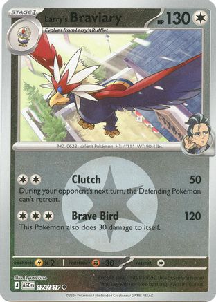 Larry's Braviary (Energy Symbol Pattern) (174) [ME Ascended Heroes] Reverse Holofoil - Uncommon