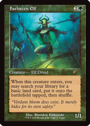Farhaven Elf (Retro Frame) (WPN-002) [WPN & Gateway Promos] Foil