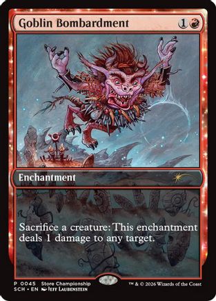 Goblin Bombardment (GAME-045) [Game Day & Store Championship Promos]