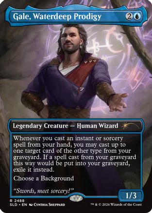 Gale, Waterdeep Prodigy (SLD-2488) [Secret Lair Drop Series]