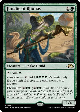 Fanatic of Rhonas (PPECL-152) [Promo Pack: Lorwyn Eclipsed]