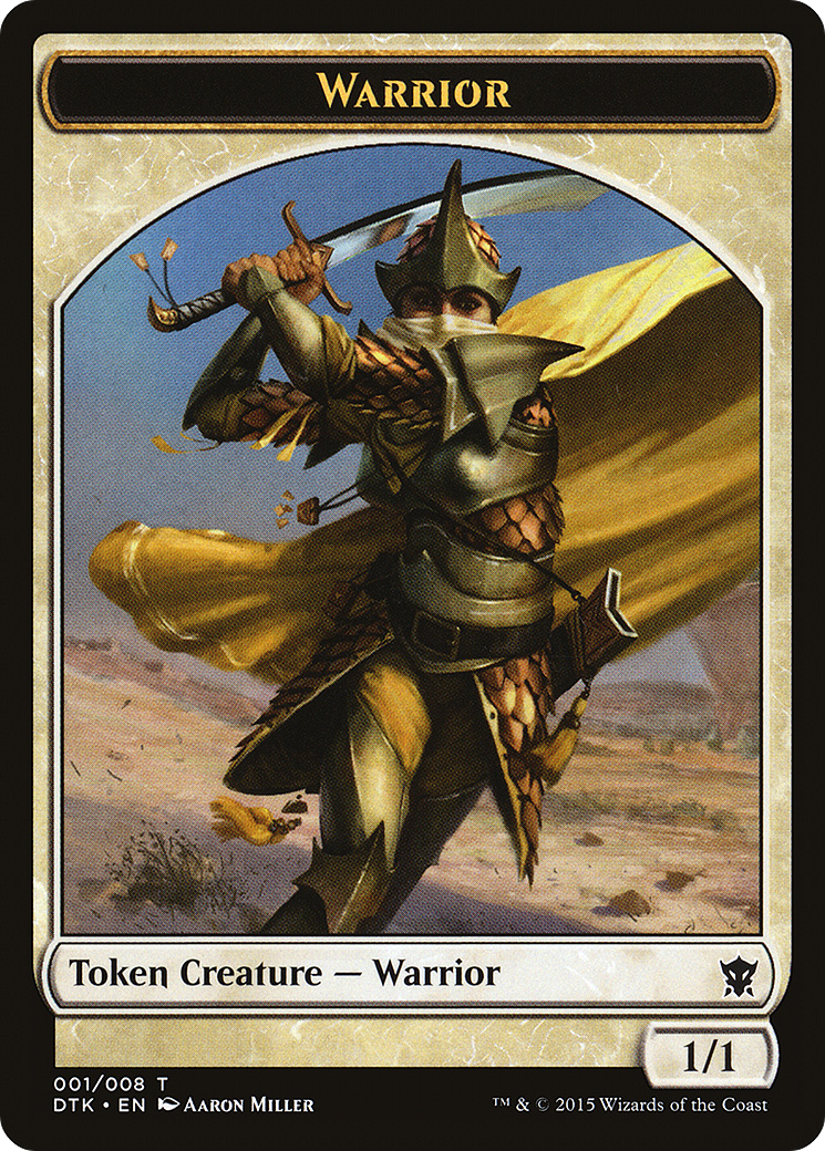 Warrior Token (DTK-001) [Dragons of Tarkir Tokens]
