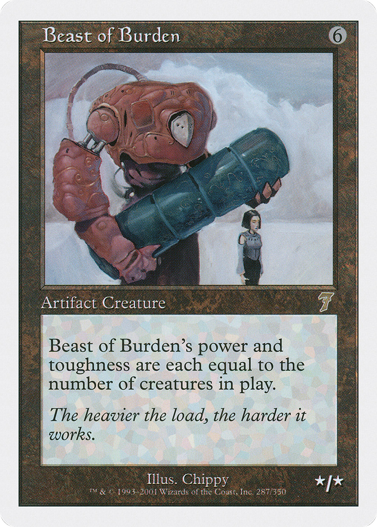 Beast of Burden (7ED-287) [7th Edition] Foil